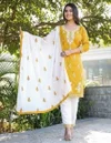 Bs 151 Rayon Cotton Top With Bottom Dupatta Collection